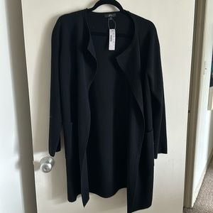 J Crew Sweater Duster Black Small